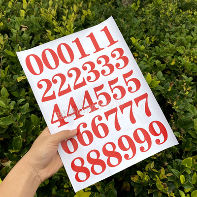 数字pvc贴画镂空标签印刷定制