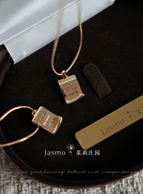 式简约吊牌锁骨链百搭