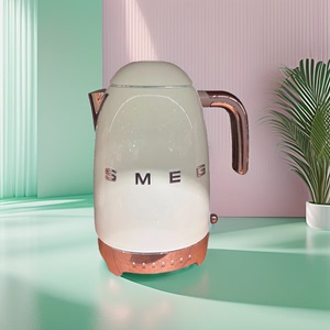 SMEG斯麦格KLF04电热水壶复古家用泡茶保温一体不锈钢控温电水壶