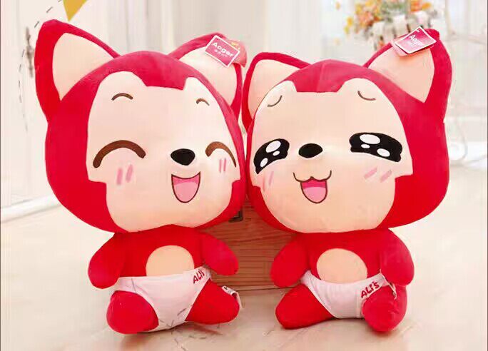 正版阿狸公仔桃子毛绒玩具一对情侣布娃娃大号玩偶结婚生日礼物女