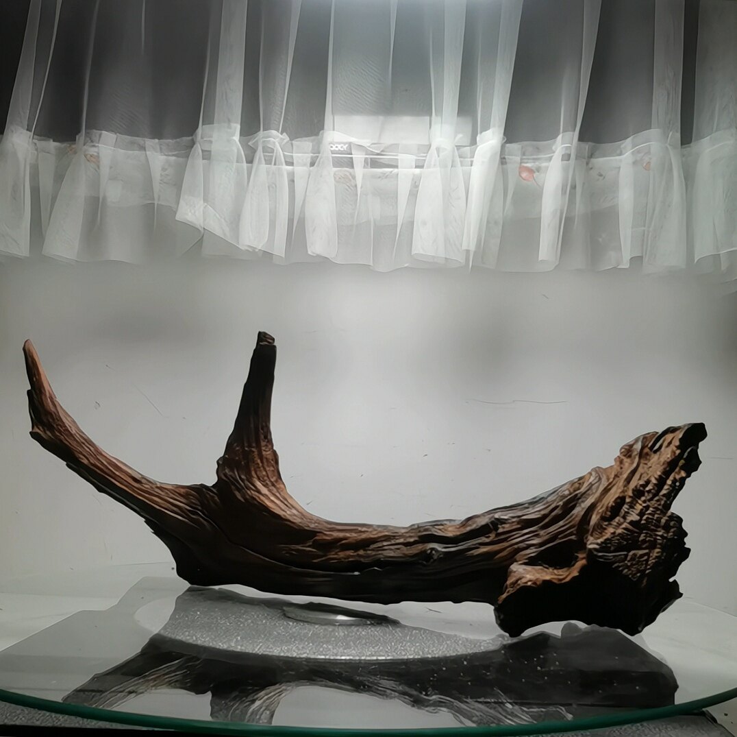 沉木紫柚木趴缸树桩水族鱼缸水草南美造景装饰乌龟垫脚寄居蟹攀爬