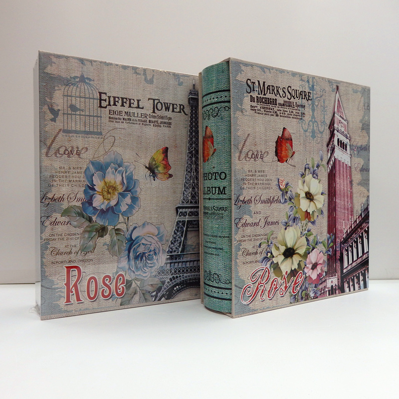 巴黎铁塔插页式5r7大容量相册本