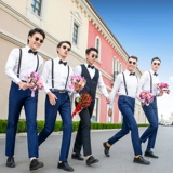 Brother, классический костюм, летний костюм, свадебное платье, рубашка, подтяжки, комплект, 3 предмета