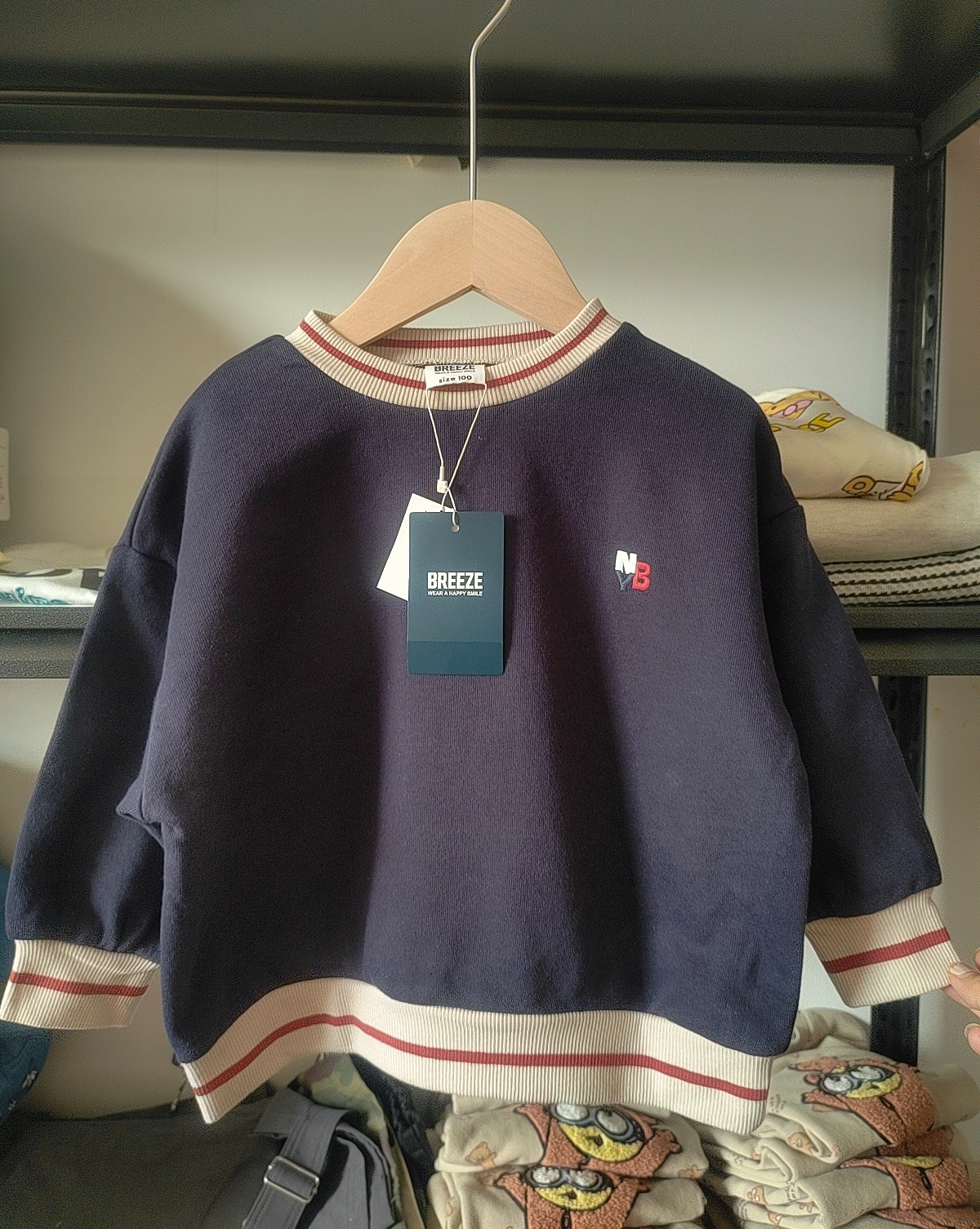 日单原D breeze纯棉毛圈卫衣男童女童中性款卫衣