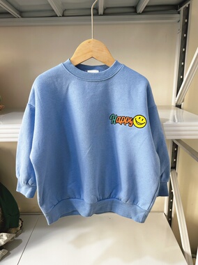 日D*bre**鼻子儿童加绒卫衣男童女童上衣100-140