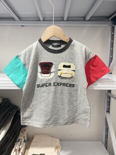 日D*儿童新干线纯棉汗布短袖t恤110120130
