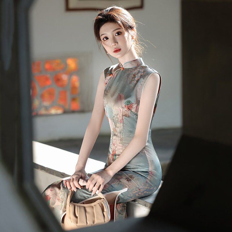 无袖国风日常小个子旗袍改良年轻款2026新款女新中式复古修身夏季