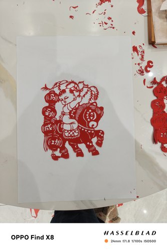 明拾手工刻制剪纸窗花有细节图