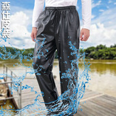 加绒加厚皮裤 皮裤 子 中老年男式 宽松劳保男款 男防油防水工作裤 单款