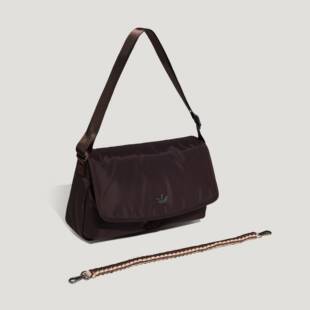 阿迪达斯26年新款女子可调节肩带运动单肩斜挎邮差包KT7417 7418