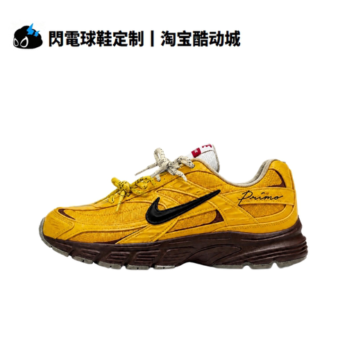 球鞋定制 Nike Initiator 旧唱片 美式复古 miu系 低帮男女跑步鞋