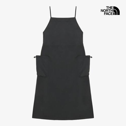 海外代购THE NORTH FACE/北面女士运动连衣裙吊带大口袋户外休闲