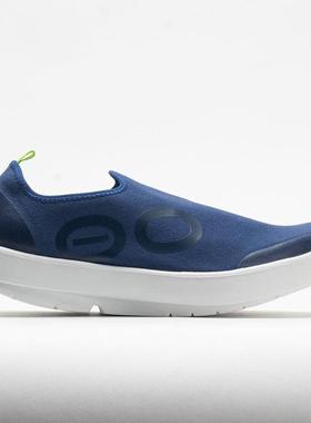 代购Oofos男士徒步鞋缓震减压透气排湿易穿脱防潮深蓝色