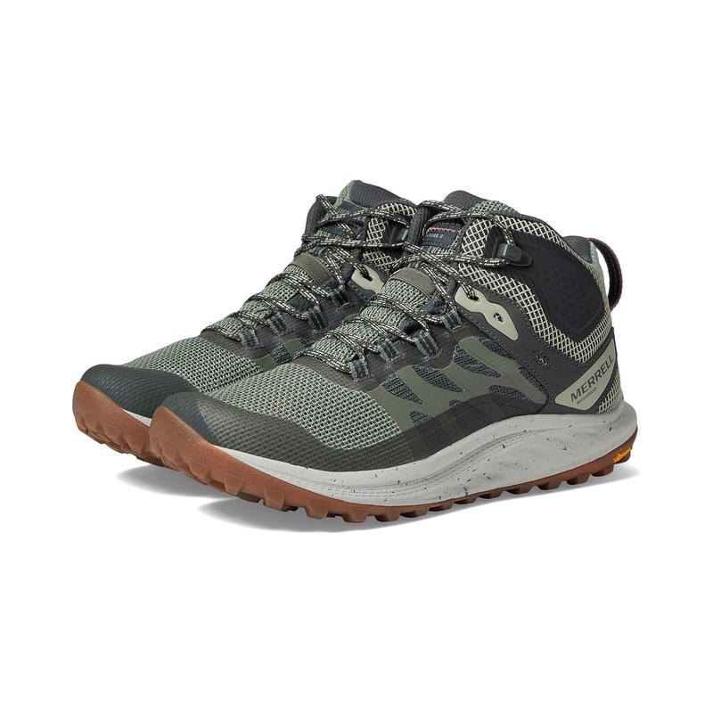 代购Merrell迈乐女士徒步鞋防水防滑缓震登山鞋中帮系带户外鞋