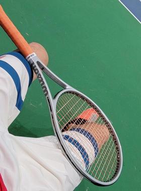 代购Wilson PRO STAFF 97 V14威尔胜网球拍定制铂金银Metallic S