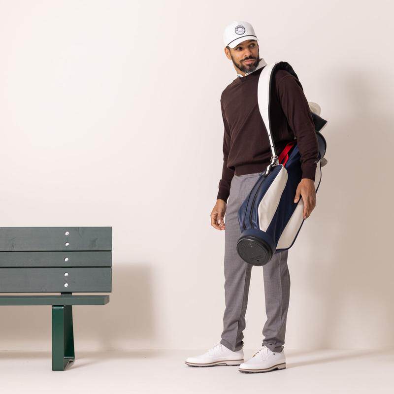 代购Jones男女高尔夫球包防水三隔层14支球杆容量单肩背带深蓝色