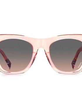 代购Missoni女士太阳镜遮光可配近视透明镜框塑料材质方形粉色