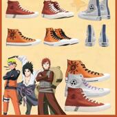 Converse 时尚 匡威火影忍者疾风传帆布鞋 代购 男士 新款 板鞋 高帮休