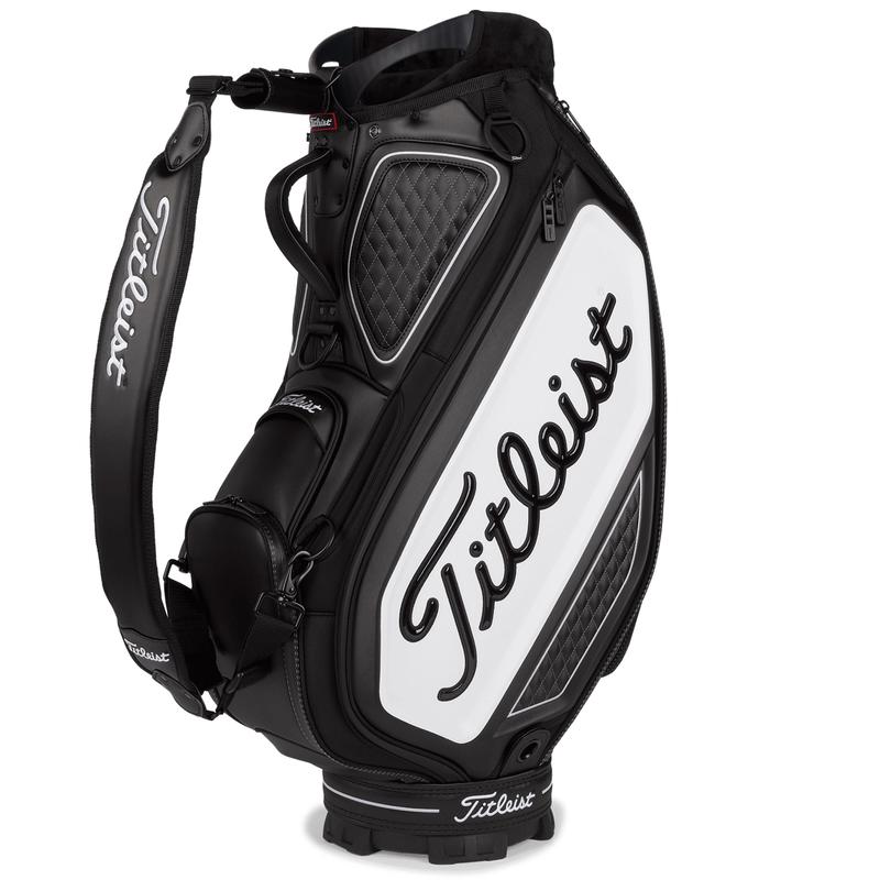 Titleist男士高尔夫球包单肩背带防雨罩设计磁性 valuables 口袋