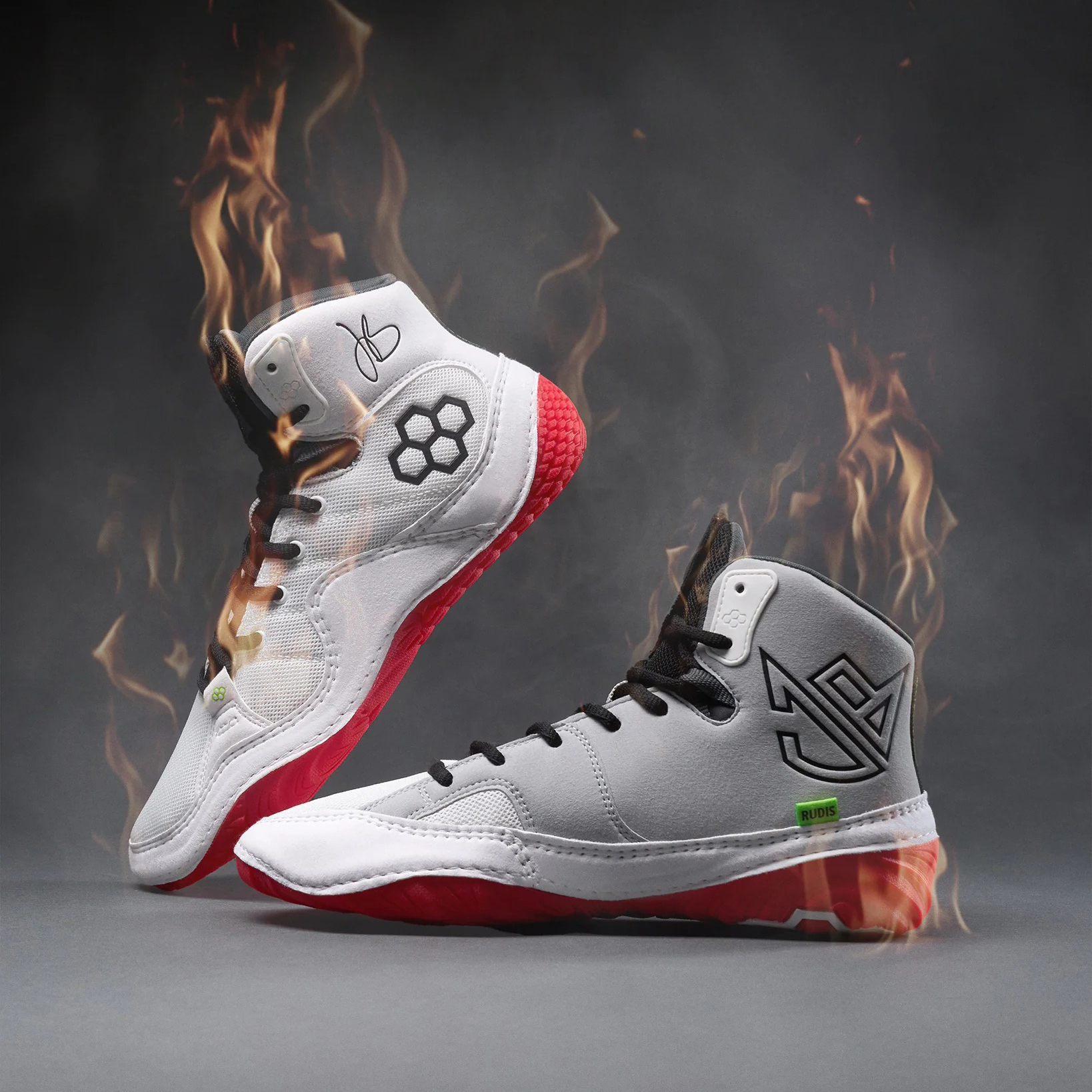 代购RUDIS JB1 Adult巴勒斯专业摔跤鞋举重支撑透气防滑拳击鞋25