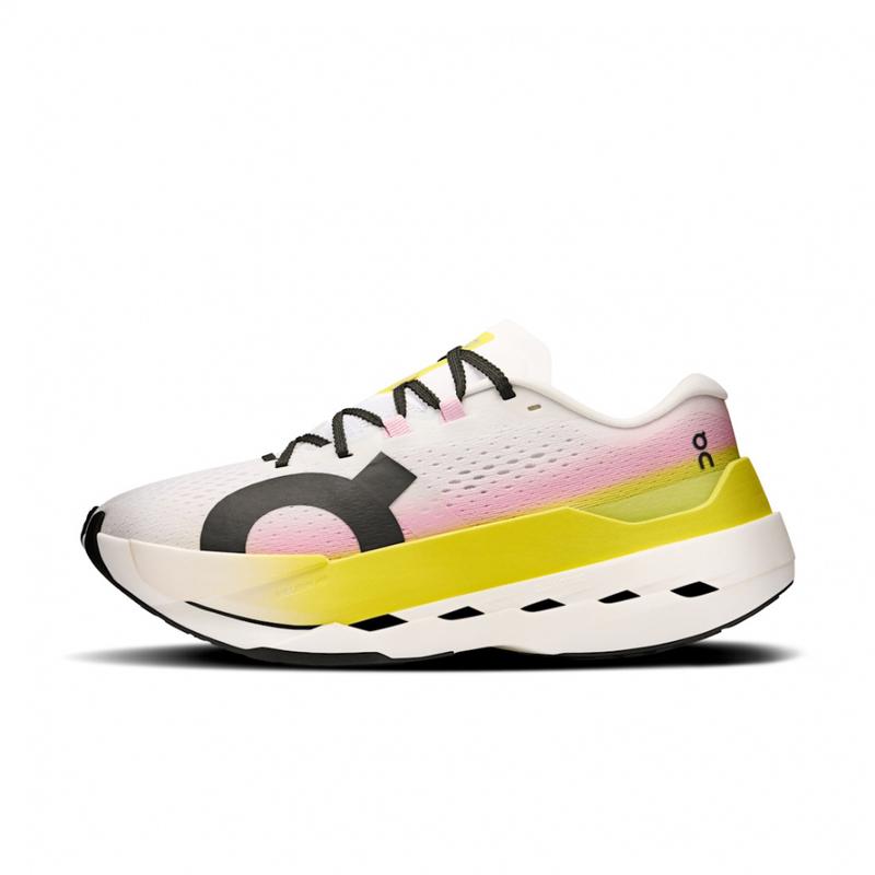 代购ON昂跑女士马拉松跑鞋透气缓震能量回馈稳定支撑白色黄色