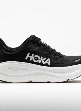 代购Hoka OneOne男士跑步鞋高缓震柔软脚感透气舒适缓震跑鞋黑色