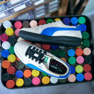 PUMA INDOOR atmos OG彪马联名拼接麂皮低帮休闲板鞋 398476