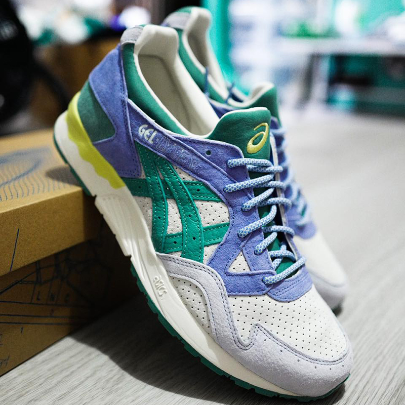 ASICS GEL-LYTE V亚瑟士春季限定配色男士跑鞋复古翻毛皮运动鞋-封面