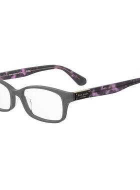 代购kate spade女士眼镜框矩形塑料全框灰紫色日常佩戴办公