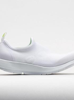 代购Oofos男士徒步鞋减震关节保护灵活贴合易穿脱白色轻质