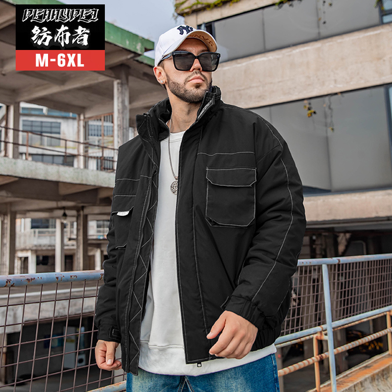 纺布者潮牌加肥加大码胖子工装