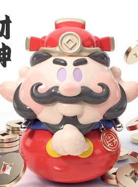 正品神回复盲盒行运殿财神手办国潮圣杯好运许愿解压玩具礼物摆件