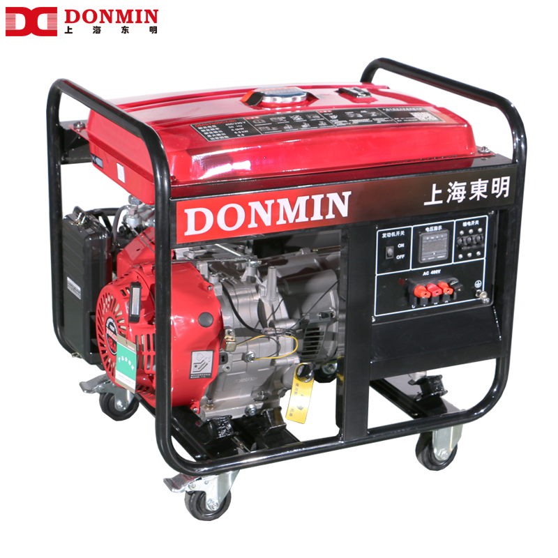 东明DONMIN小型汽油发电机组三相电5kw/6/7/8KW千瓦户外便携式