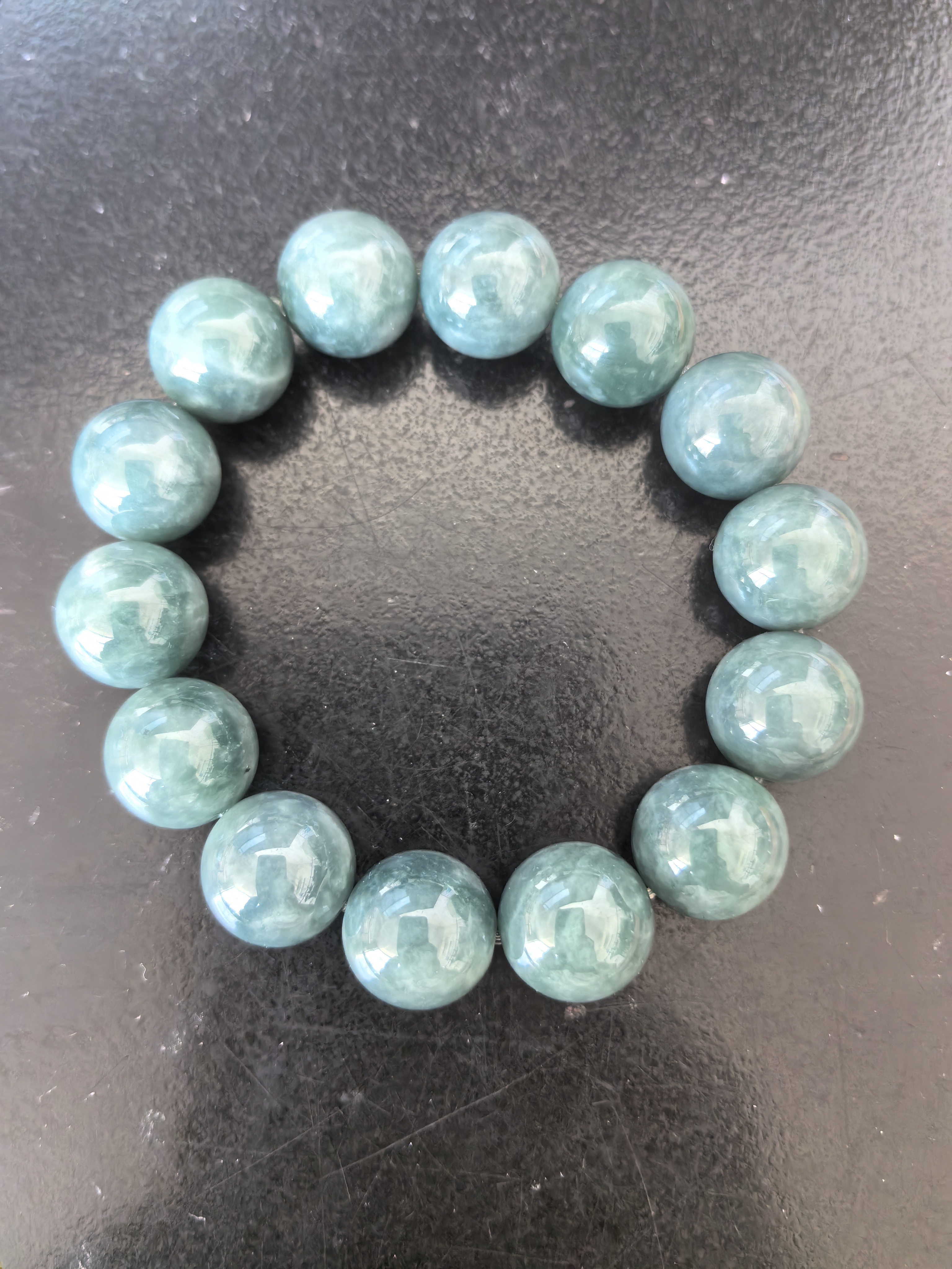 天然海纹石手串