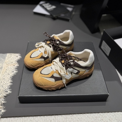 SML真皮拼色休闲德训鞋