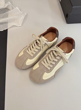 内增高真皮休闲德训鞋