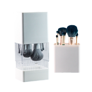 化妆刷收纳桶晾晒架挂式晾干刷子收纳架眉笔盒防尘散粉眼影刷桶