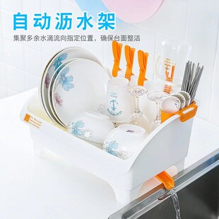 厨房置物架收纳架碗筷收纳盒放碗架储物架水槽沥水架碗柜厨房用品