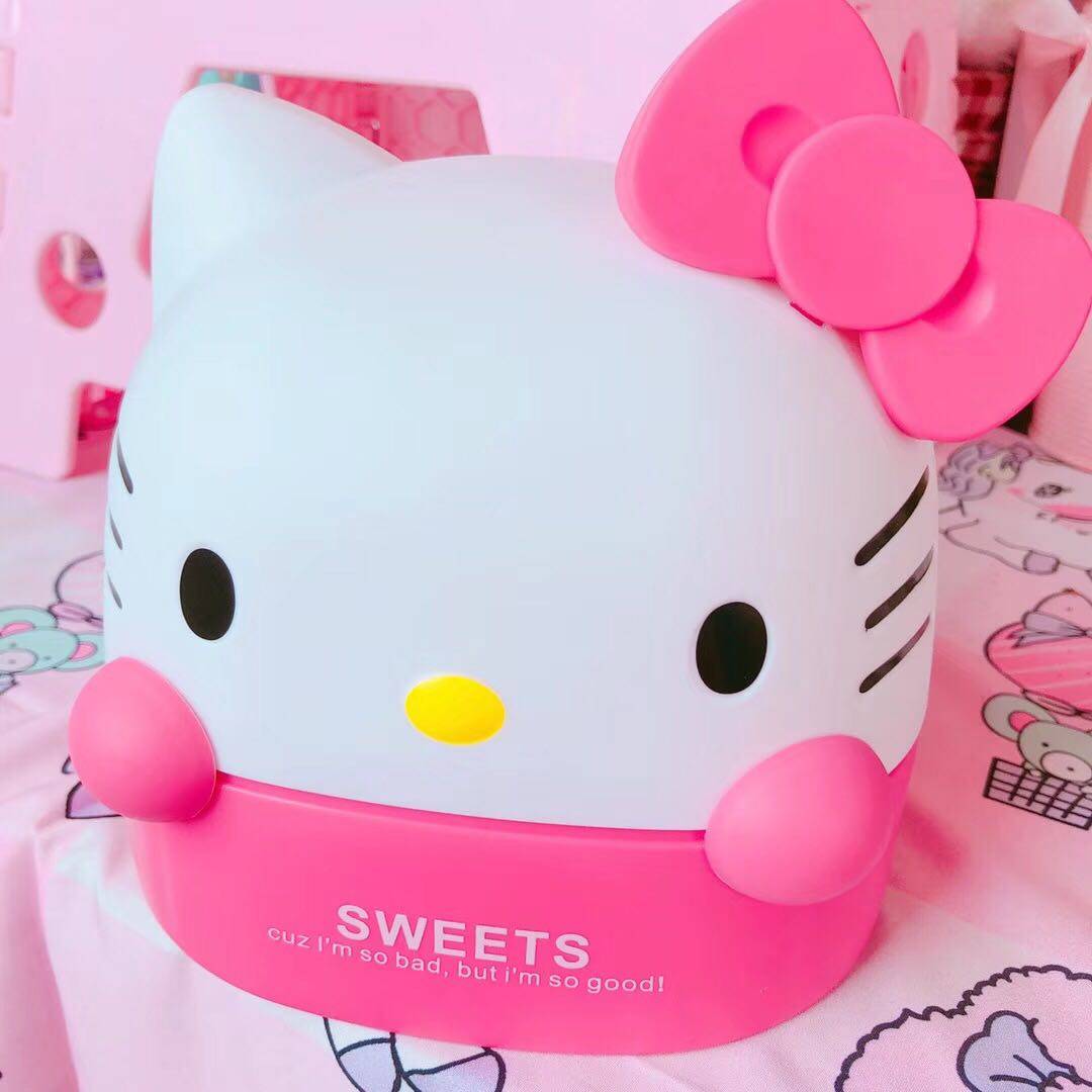 Hello kitty 凯蒂猫 纸抽盒手纸卷纸桶 纸巾盒 纸抽筒 家居纸抽盒