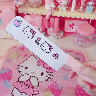 宝宝辅食菜刀家用切菜刀刀具女生宿舍切片刀水果刀卡通猫咪Kitty