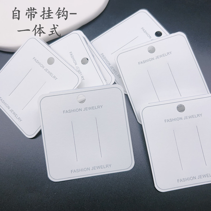 7*7加硬发夹挂钩卡纸厚发饰塑料挂卡一字夹边夹卡片抓夹牌鸭嘴夹