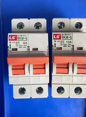可维修韩国 LS BKM-b  BK63H 2P 断路器6A 10