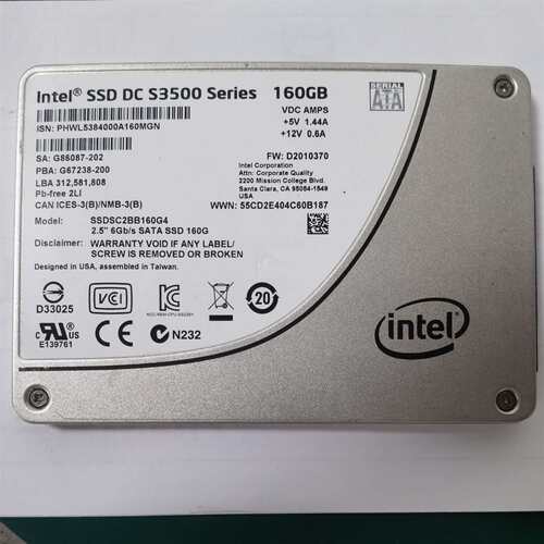 可维修intel S3500 160G固态硬盘，成色参数议价