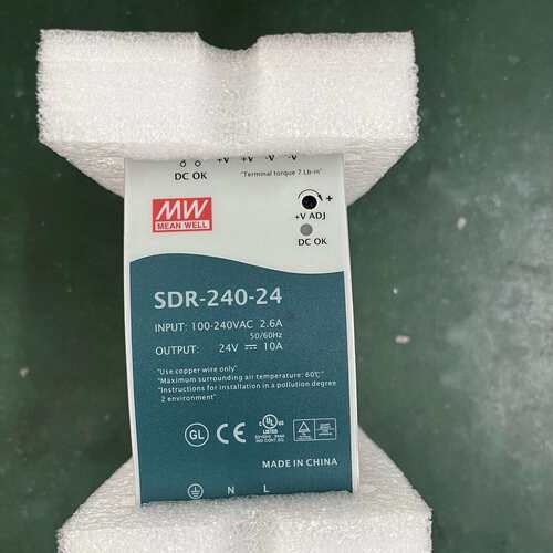 可维修台湾明纬全新SDR-240-24 24V10A导轨电议价
