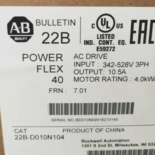 可维修AB变频器 D010N104 22B
