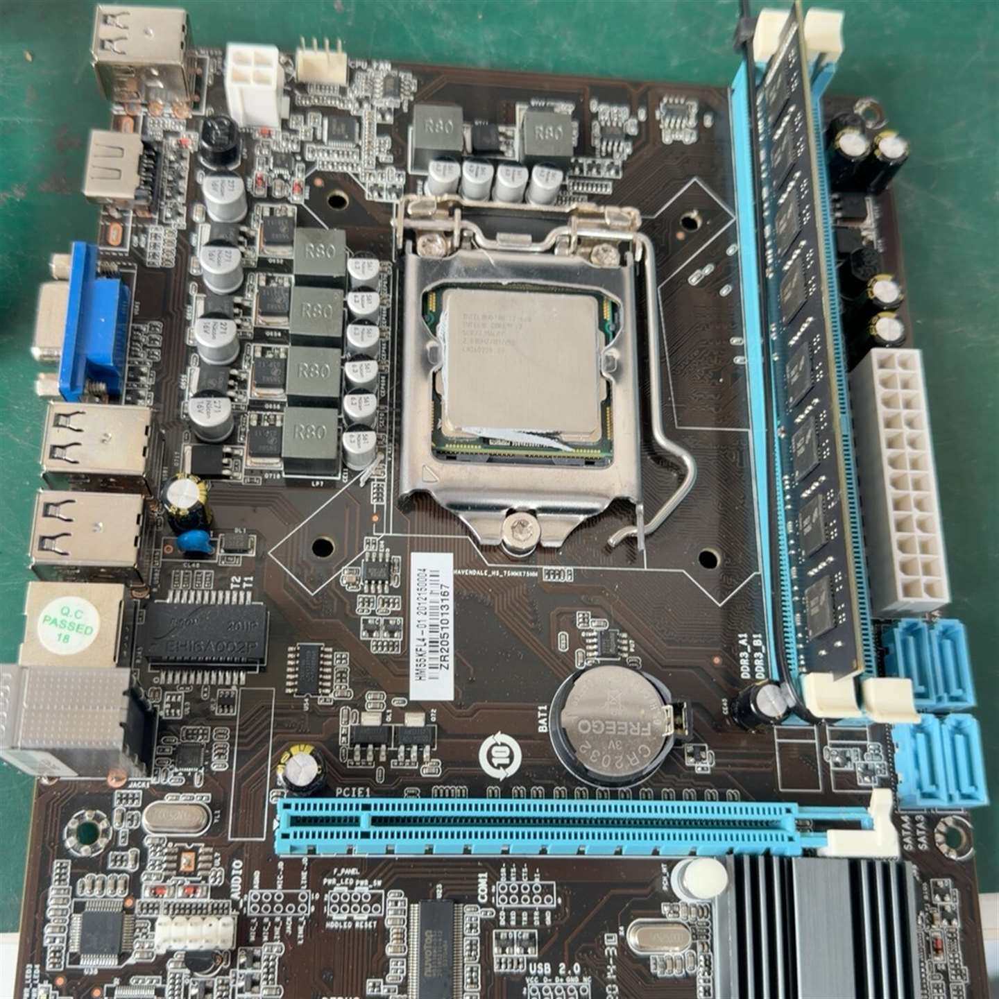 可维修i7860板U套装，主板H55，支持LGA1150，主