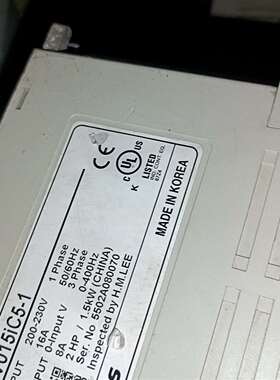 可维修拆机 LS变频器，ic5系列，型号SV015i议价