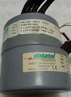 可维修双组19伏160VA德国datatel密封环牛