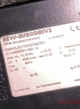 可维修sew伺服电机CMP63L/KY/VR/RH1M/SM1全新