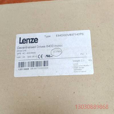可维修伦茨变频器：E84DGDVB37142PS